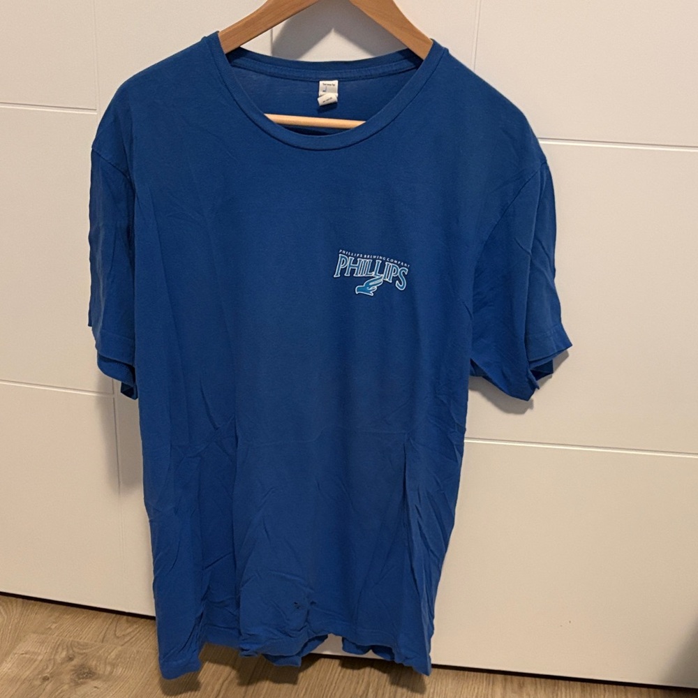 Phillips Brewing Blue Buck Ale 🍺 Men's Tee XL